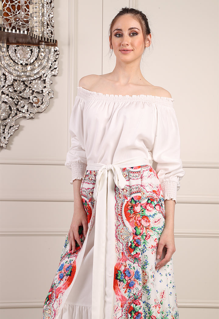 Printed Open Skirt