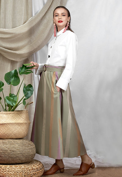 Plaid A-Line Skirt