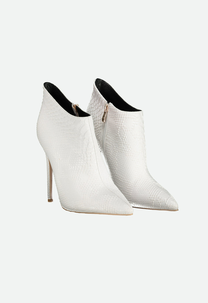 Textured Faux Leather Boots