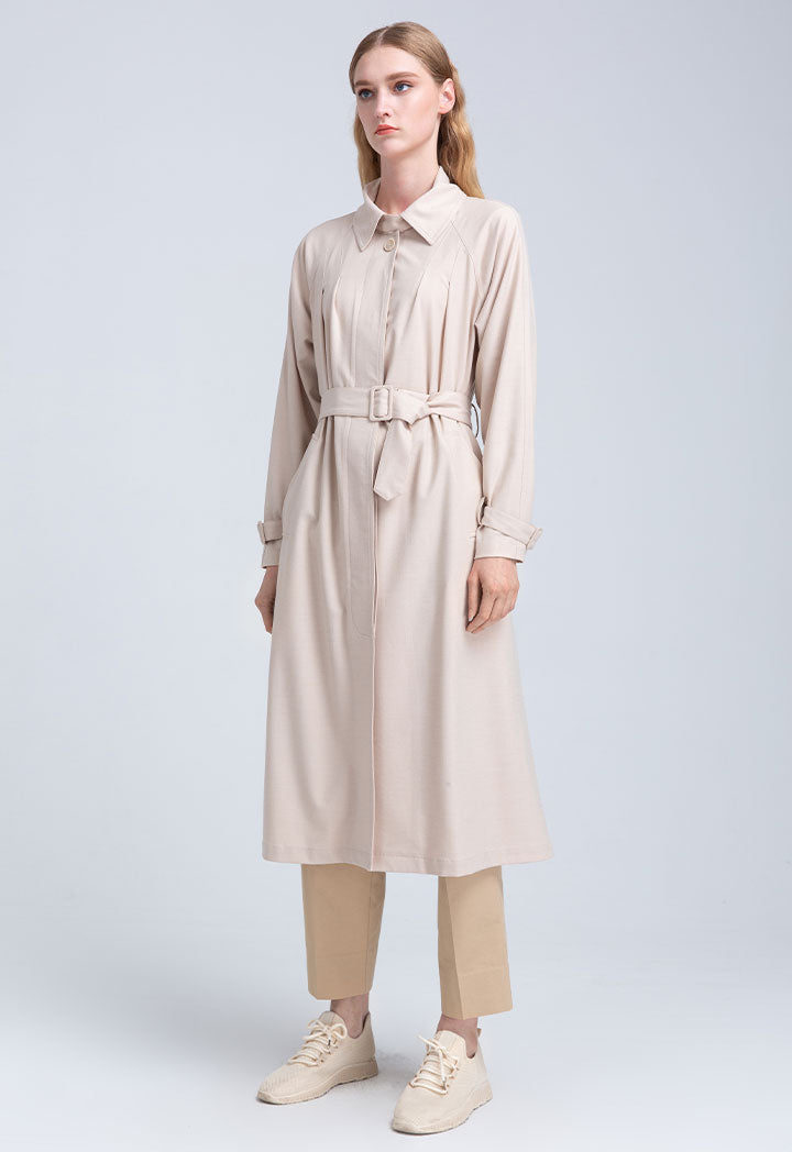 Solid Long Outerwear