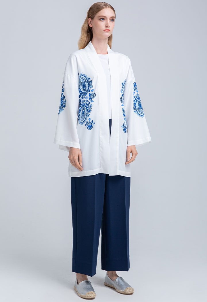 Long Sleeve Printed Block Outerwear
