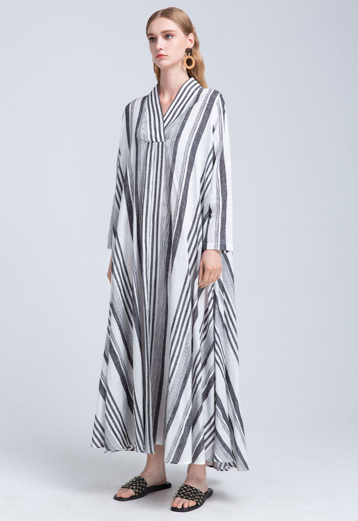 Thick Stripe Long Maxi Dress