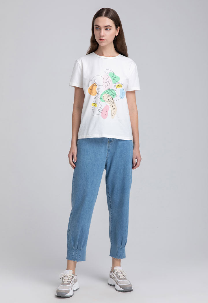 Printed Motif T-Shirt
