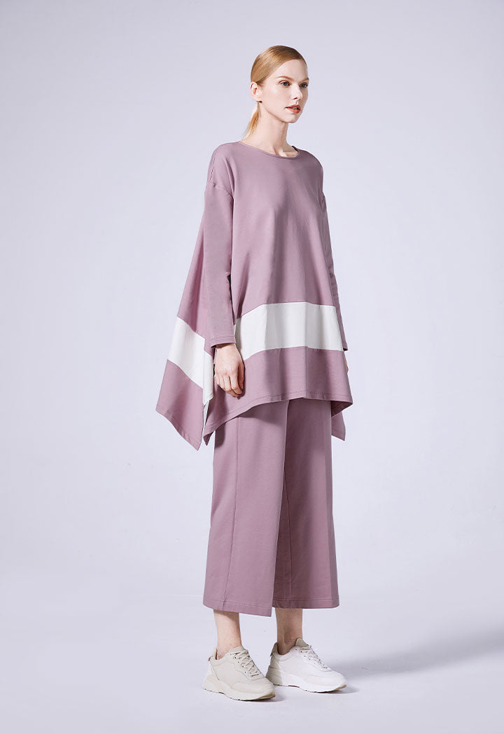 Wide Cut Jersey Blouse