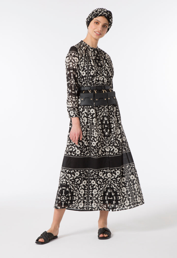 Arabic Print Dress - Fresqa