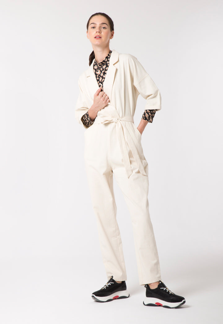 Belt Detail Jumpsuit - Fresqa
