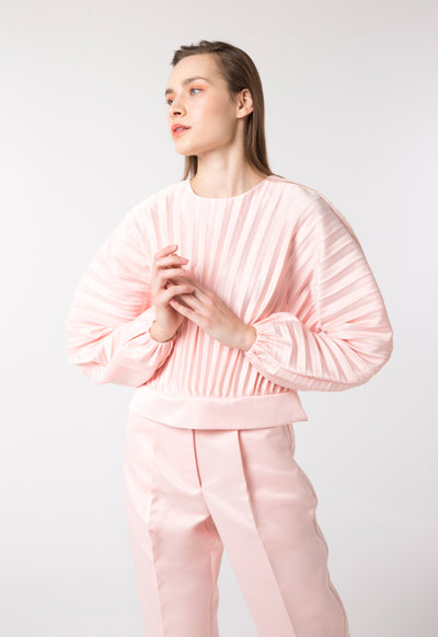 Pleated Pastel Blouse - Fresqa