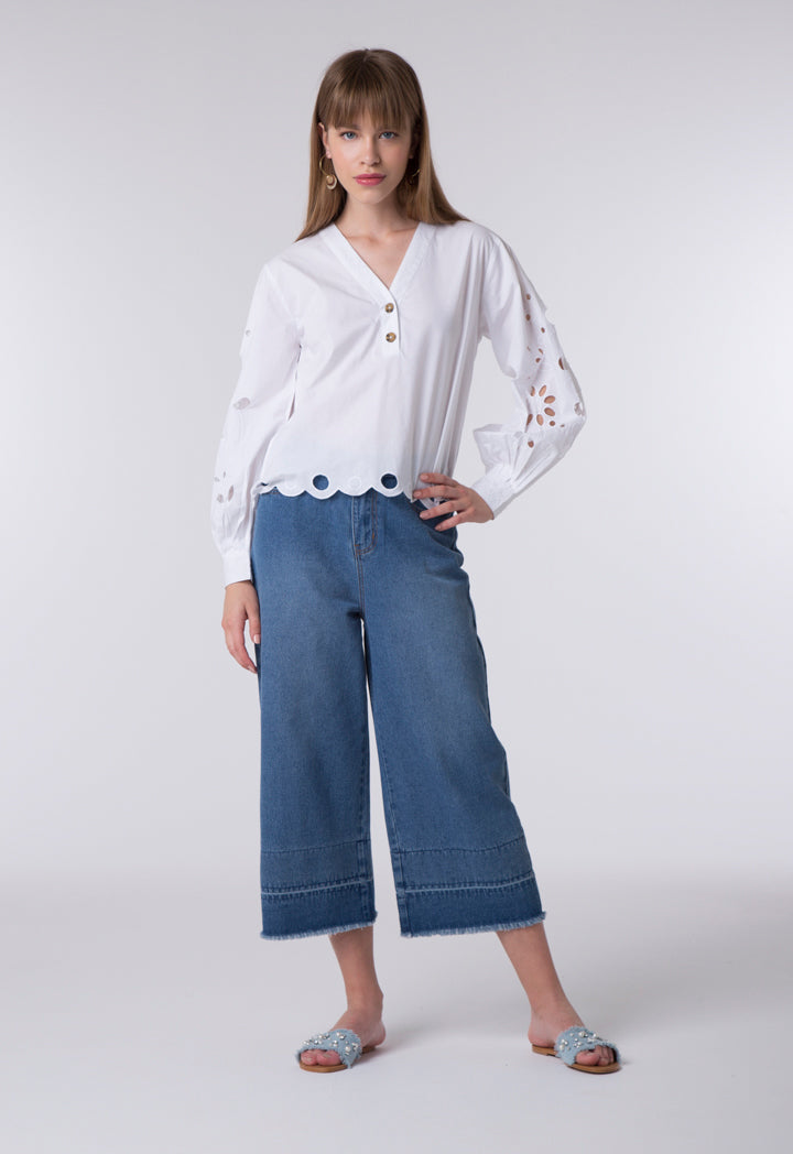 Trim Detailing Blouse