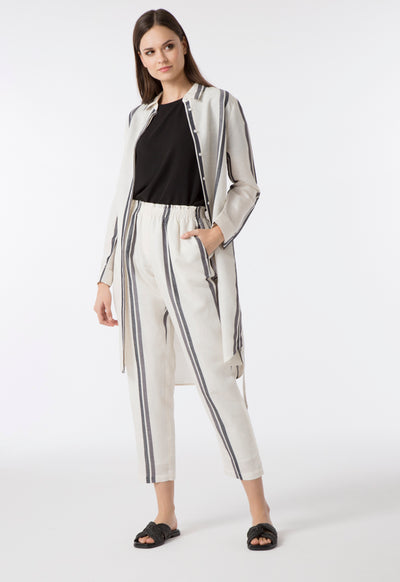 Striped Linen Trouser