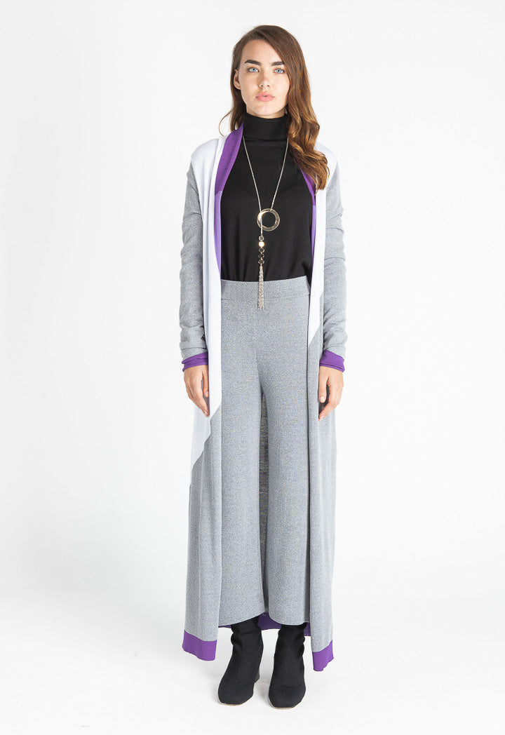 Colorblock Maxi Outerwear