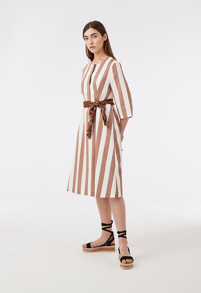 Striped Midi Dress