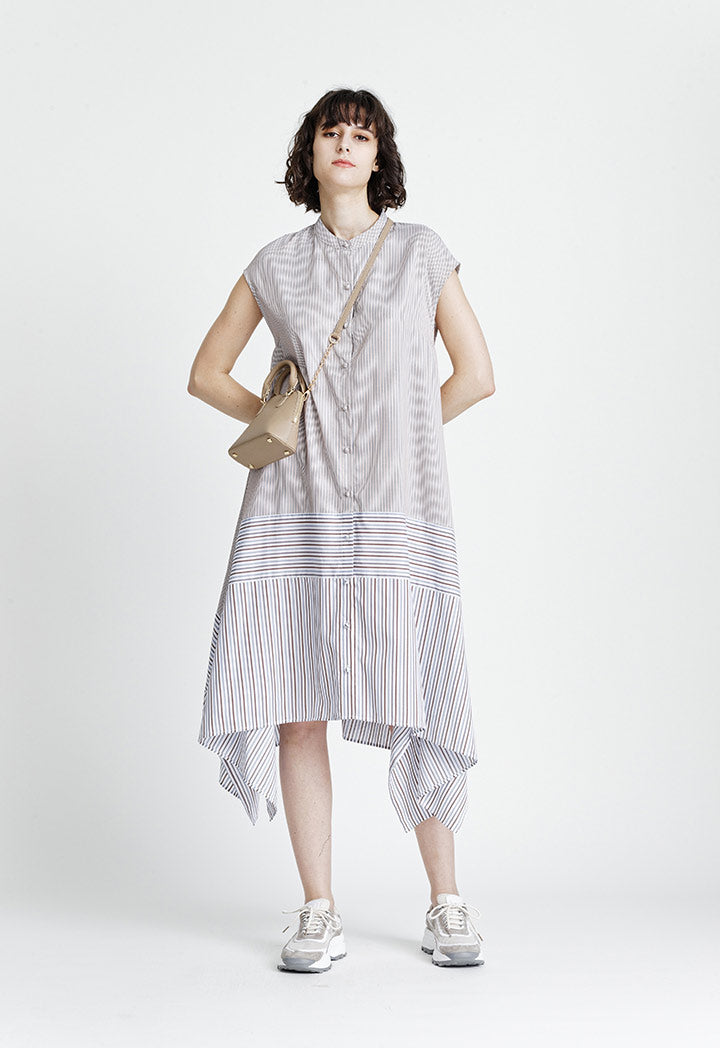 Multicolor Stripe Long Dress