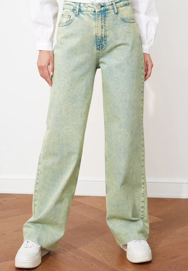 High Waist Straight Jeans