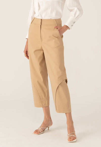 Straight Fit Flap Solid Trouser