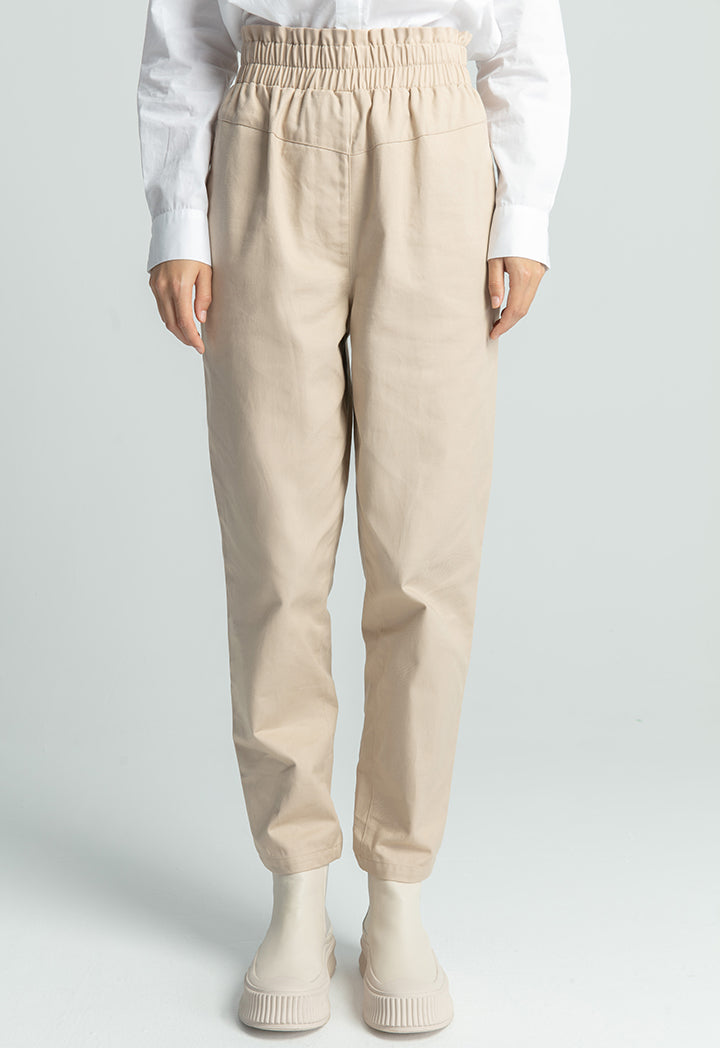 Elasticated High Waist Pants
