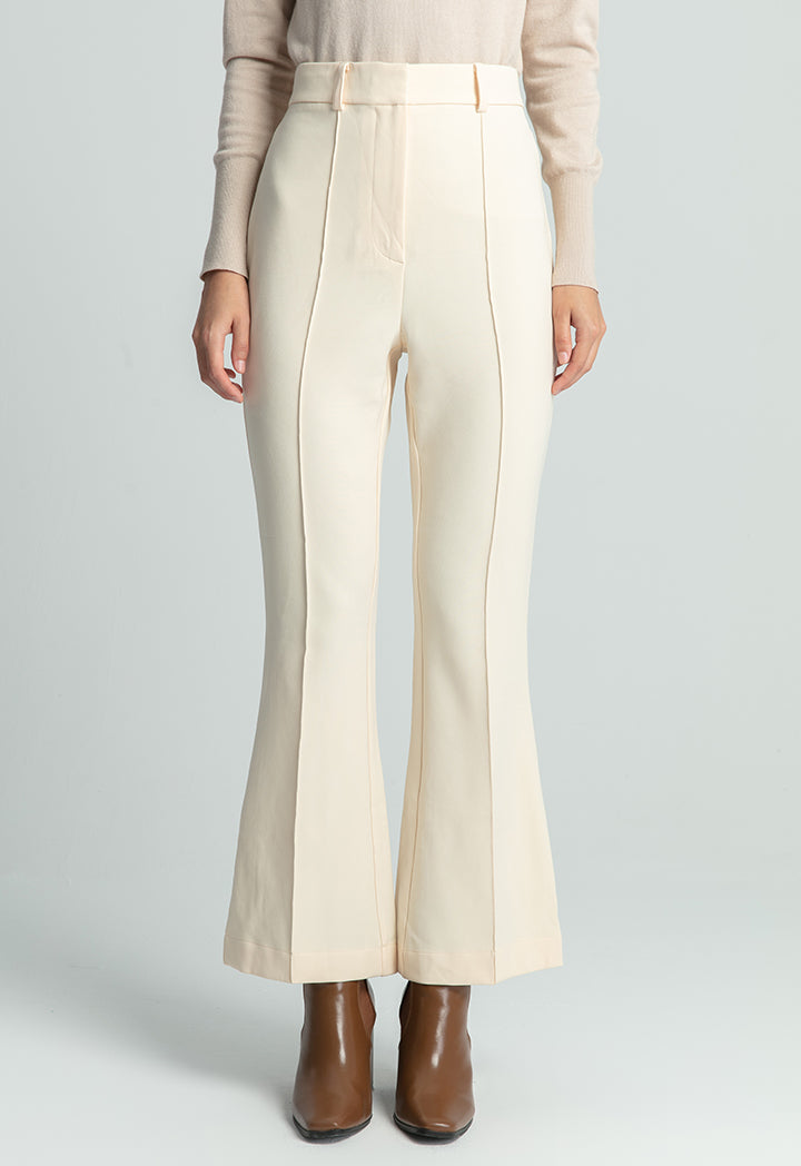 Pin Tuck Classic Solid Trouser