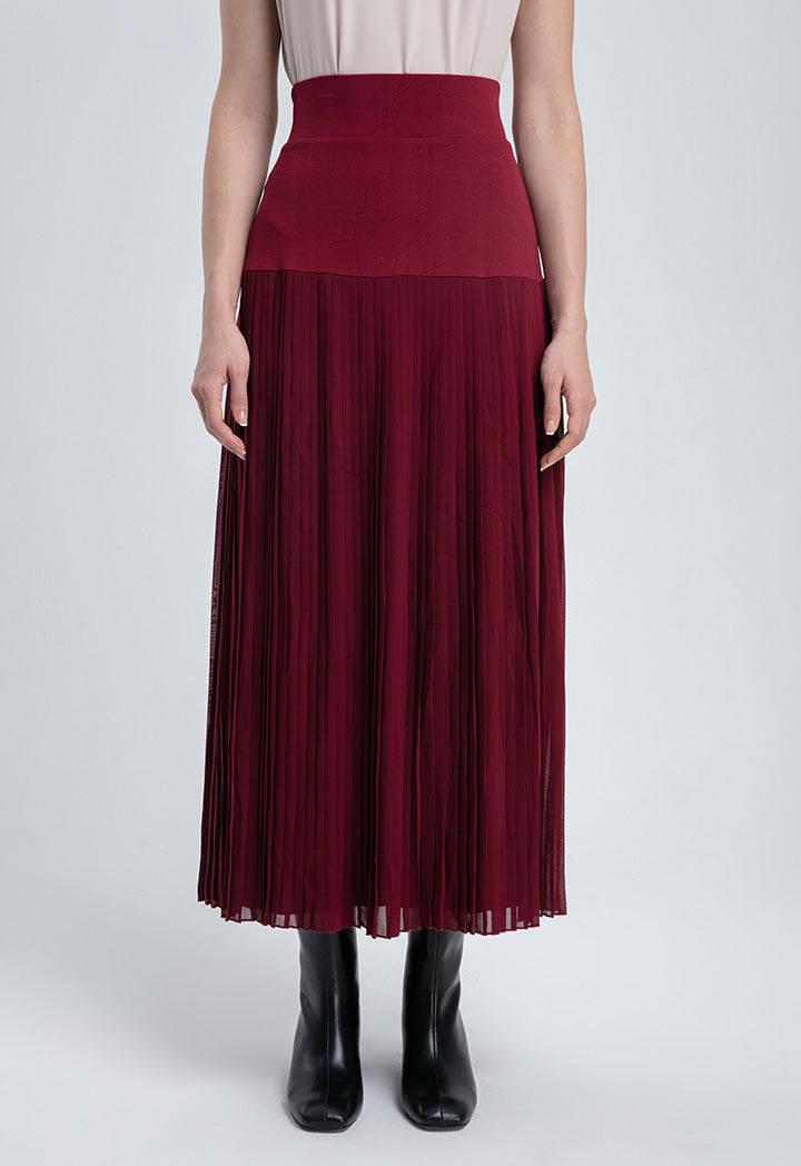 Elasticated Accordion Pleat Skirt