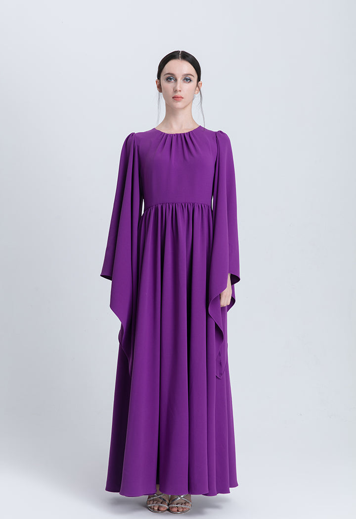 Butterfly Sleeve Maxi Dress