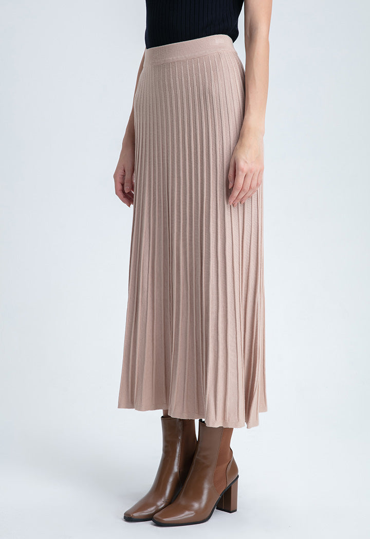 Long Knitted Classic Basic Skirt