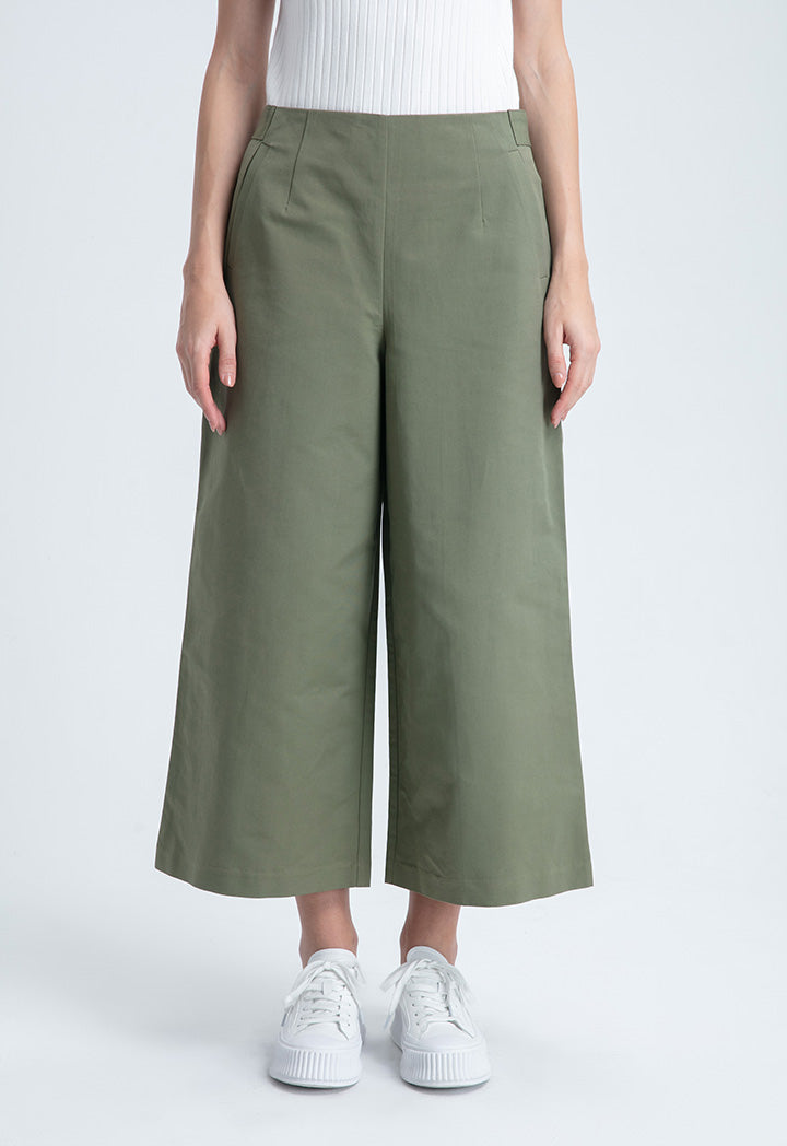 Wide Leg Straight Cut Culottes