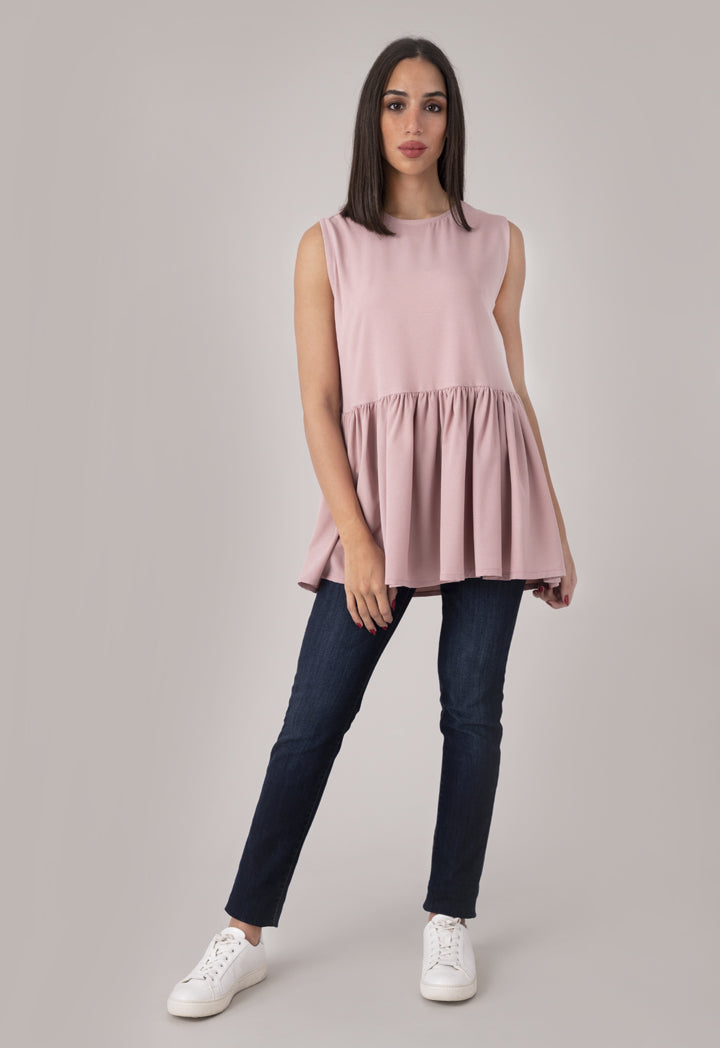 Sleeveless Peplum Blouse
