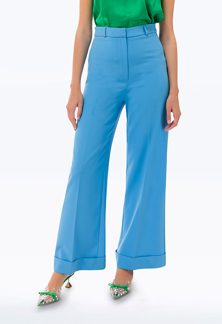 Folded Hem Wide Leg Culottes