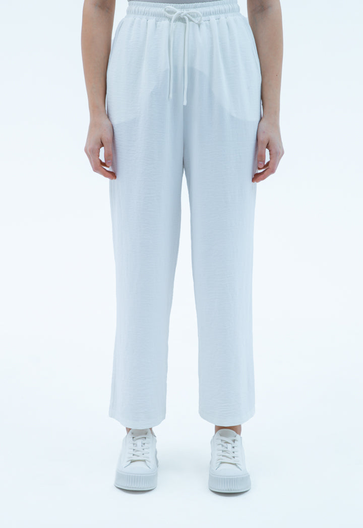 Elacticated Waist Solid Culottes