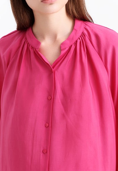 Loose Fit Soft Solid Blouse