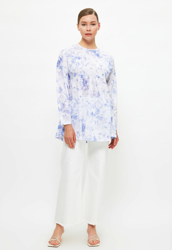 Printed Knitted Tunic Dress
