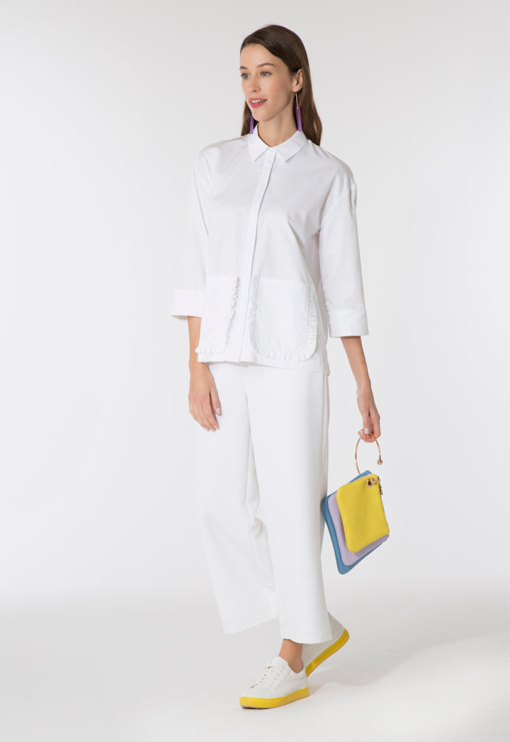 Frilled Pocket Shirt