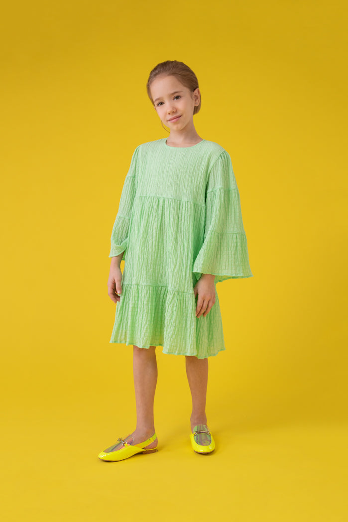 Tiered Bell Sleeve Dress