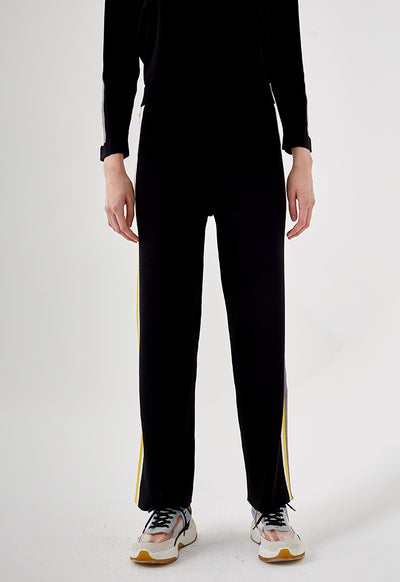 Knitted Side Tape Contrast Trouser