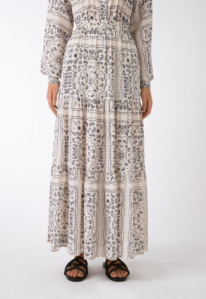 Bandana Printed Tiered Skirt
