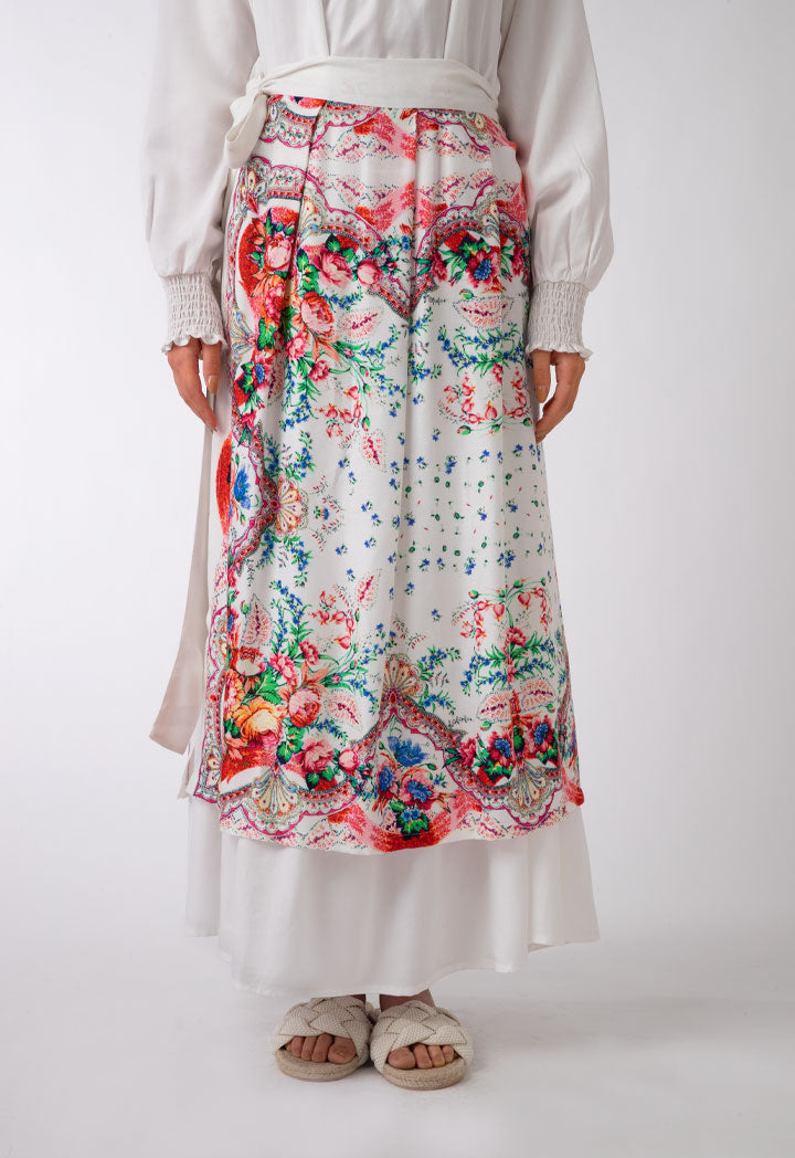 Printed Open Skirt