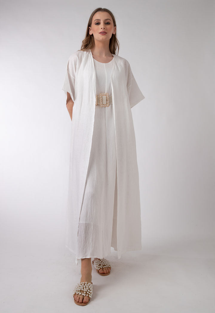 Straight Long Linen Abaya