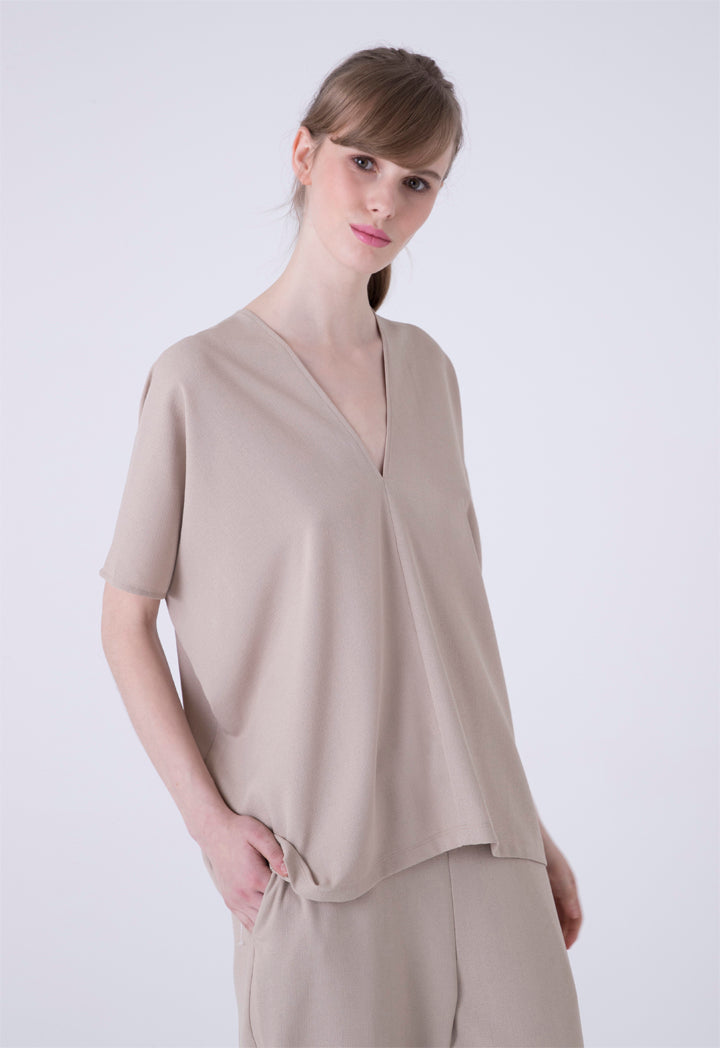 Linen Boxy Top