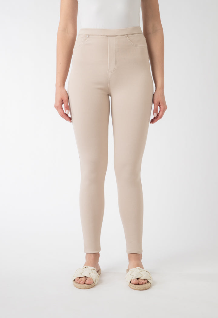 Skinny Solid Jegging Pants