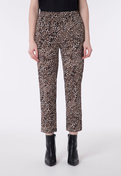 Printed Gathered Waist Trouser