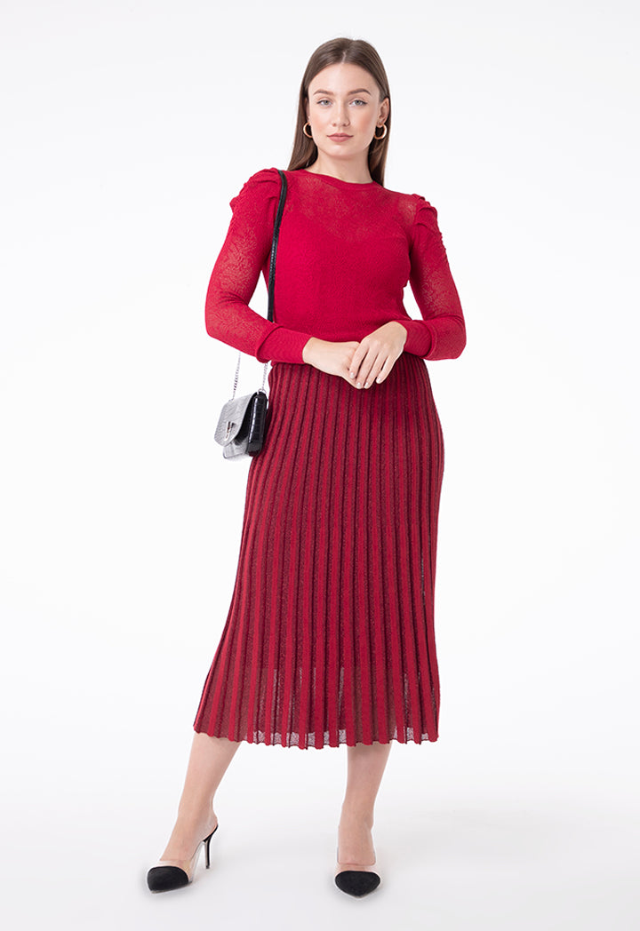 Shimmery Knitted Skirt