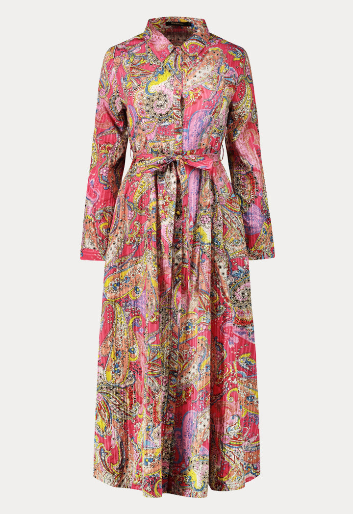Paisley Multicolor Shirt Dress
