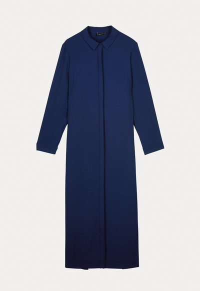 Solid Maxi Shirt Dress