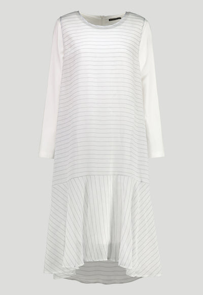 Twin Stripes Combo Dress - Fresqa