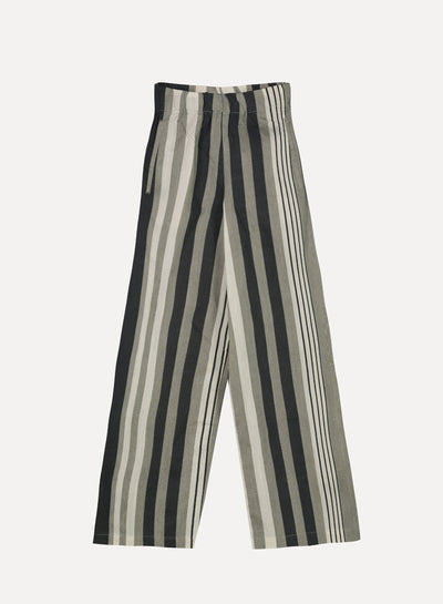 Waist Gathered Striped Trouser - Fresqa