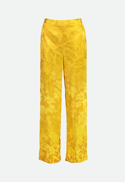 Textured Print Straight Leg Trouser