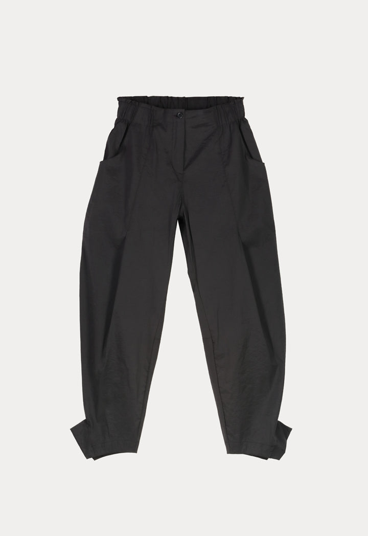 Elastic Back Waist Peg Leg Trouser