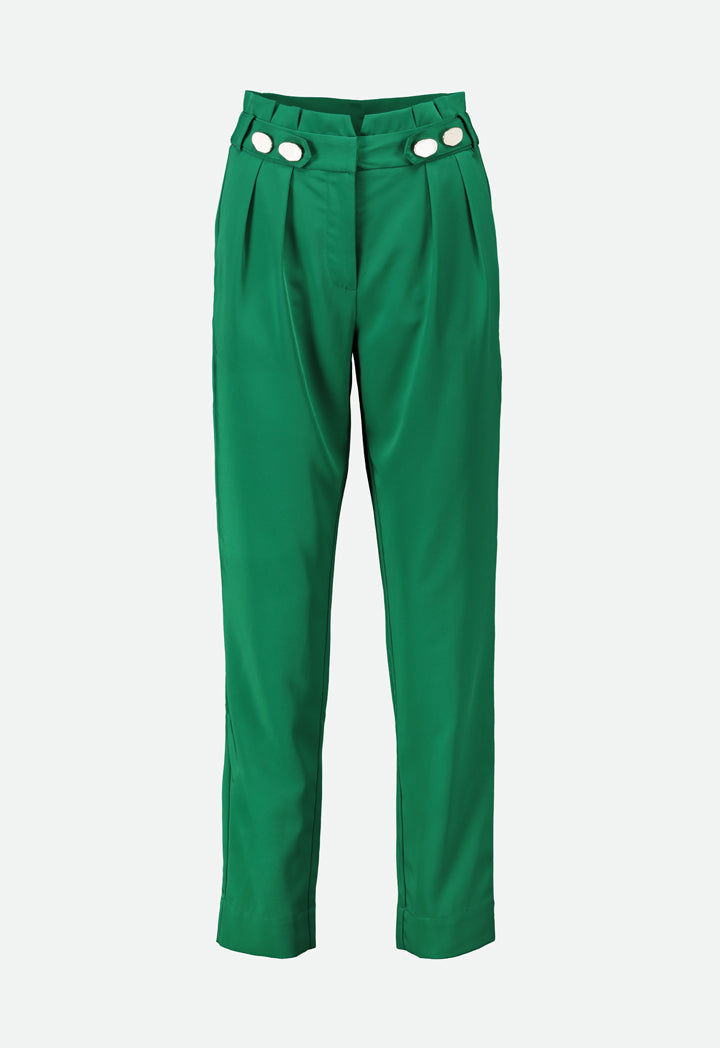 Button Tab Waist Trouser