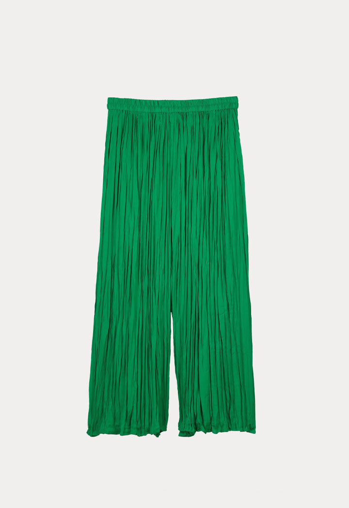 Crinkle Wide Solid Culottes