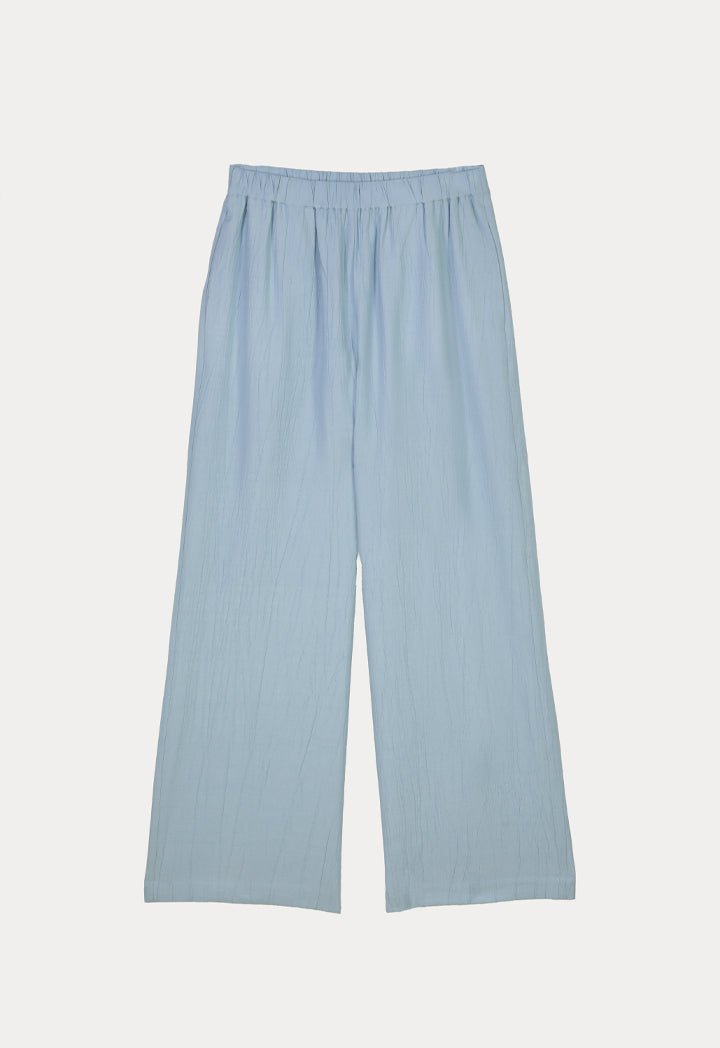 Ankle Length Textured Solid Pants
