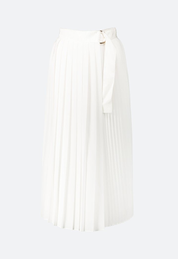Overlap Pleated Skirt