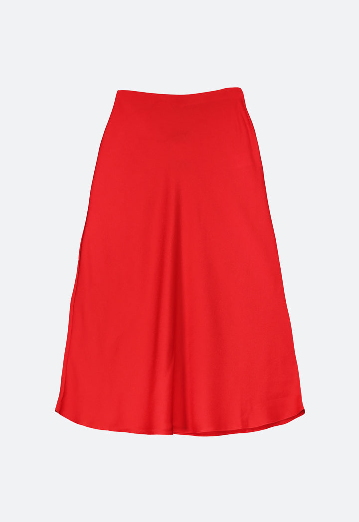 Elastic Waist A-Line Skirt